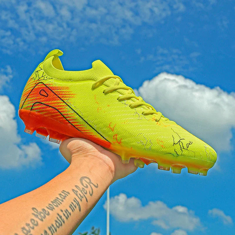 New Men's Football Boots Wholesale Cleats Non-Slip Sneakers Training Soccer Shoes Top Quality FG Drop Shipping Unisex Adult