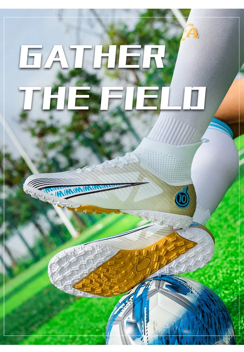 Men Soccer Shoes Kids Football Boots Women Professional Soccer Cleats Antiskid Chaussure Football TF/FG Outdoor Football Shoes