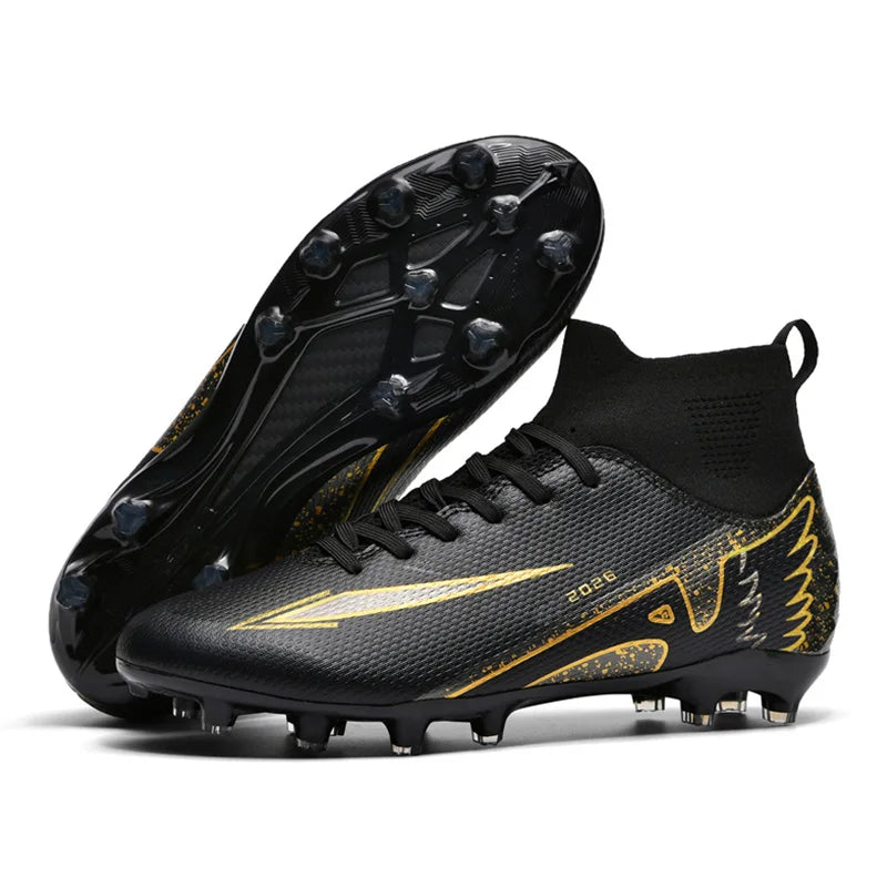 Fashion Unisex Football Boots Cleats Non-Slip Training Sneakers Lightweight Men's Outdoor Sock Soccer Shoes