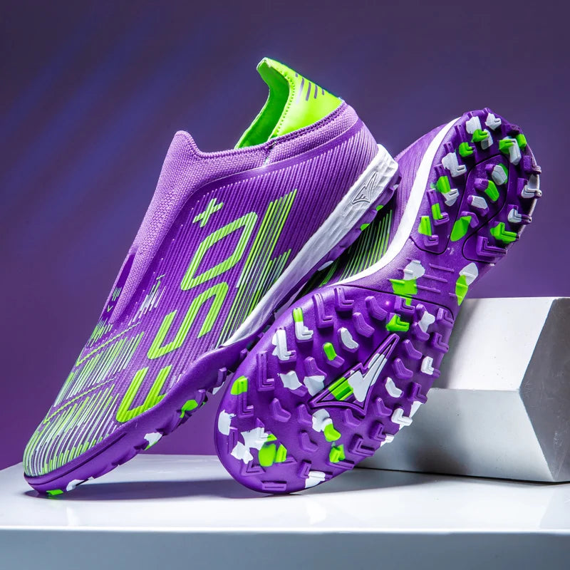 Mens Soccer Shoes Training Non-Slip Turf Soccer Cleats TF/FG Football Sneakers Chuteira Campo for Man 35-45