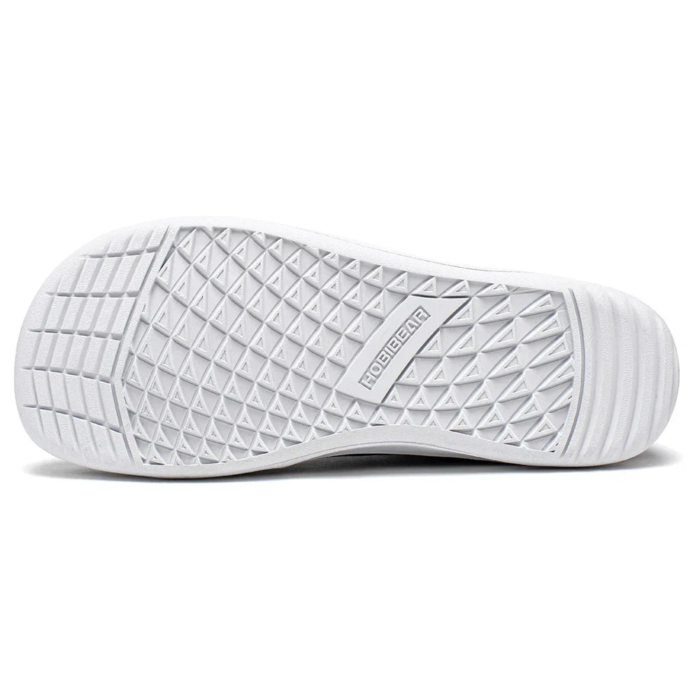 Mid-Top Barefoot Shoes Unisex Wide Toe Box Canvas Sneakes Zero Drop Lace Up Outdoor Walking Shoes