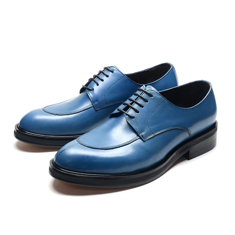 Luxury Handmade Wedding Party Men's Dress Shoes Cow Genuine Leather Lace-up Oxfords Derby Formal Business Social Male Footwear