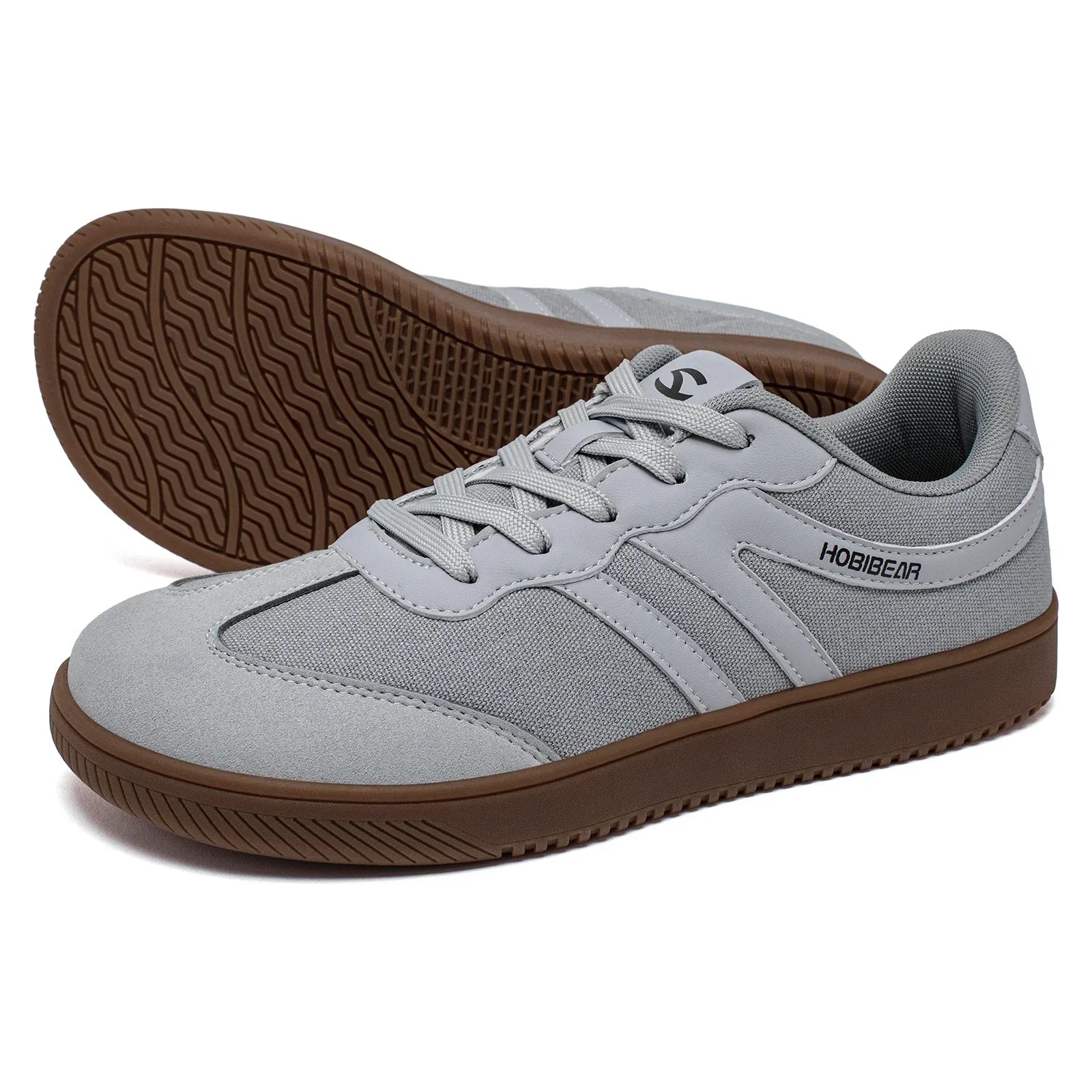 Wide Toe Sneakers Unisex Walking Shoes Lace Up fabric Non Slip Casual Sneaker