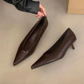 Bailamos 2026 New Brand Women Pumps Ladies Elegant Thin High Heel Single Shoes Fashion Pointed Toe Shallow Slip On Boat Shoes