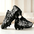 Unisex Adult AG FG Soccer Shoes PU Fabric Breathable Upper TPU Long Stud Anti-slip Wear Resistant Natural Grass Match Sneakers