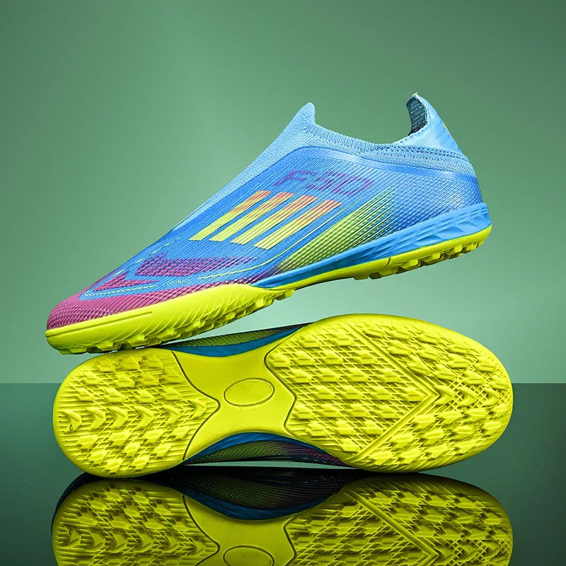 New Men Football Boots Outdoor Sport Training Soccer Shoes Match Boys Adult Cleats Breathable Non Slip Long Spikes Comfortable