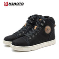 Men Women Motorcycle Boots Microfiber Motorbike Casual Racing Shoes Four Season Anti-slip Breathable Motocross Moto Biker Boots
