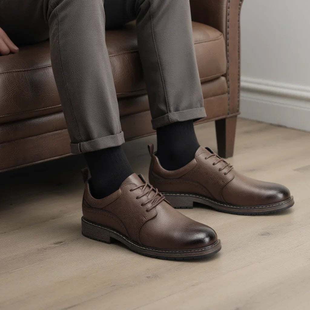 40~46 Casual Shoes Men Fashion Brand Comfortable 2024 Leather Shoes Men #KD726
