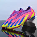 New Men Outdoor Football Boots Cleats Soccer Shoes Long Spikes FG Boys Non Slip Sport Training Breathable Match Comfortable