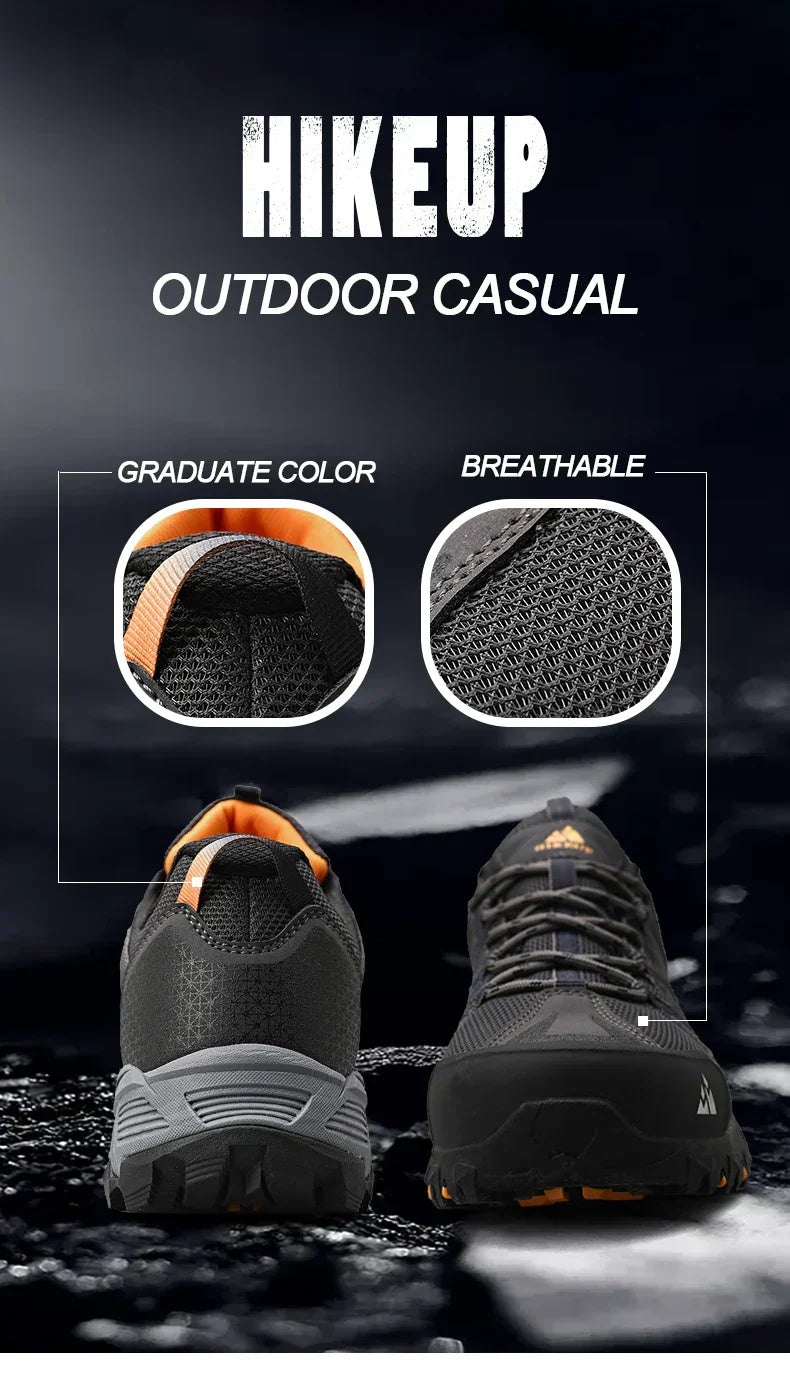 Breathable Cushioning Nonslip Sneakers Men's Hiking Shoes Running Trekking Sneakers Outdoor Mountain Sports Shoes for Men
