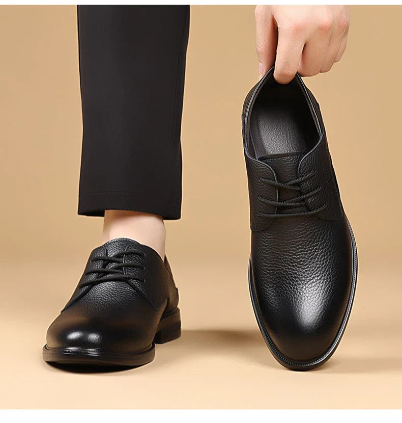 Men Formal Leather Shoes Black Pointed Toe Men Loafers Party Office Business Casual Shoes for Men Oxford Shoes Mens Dress Shoe