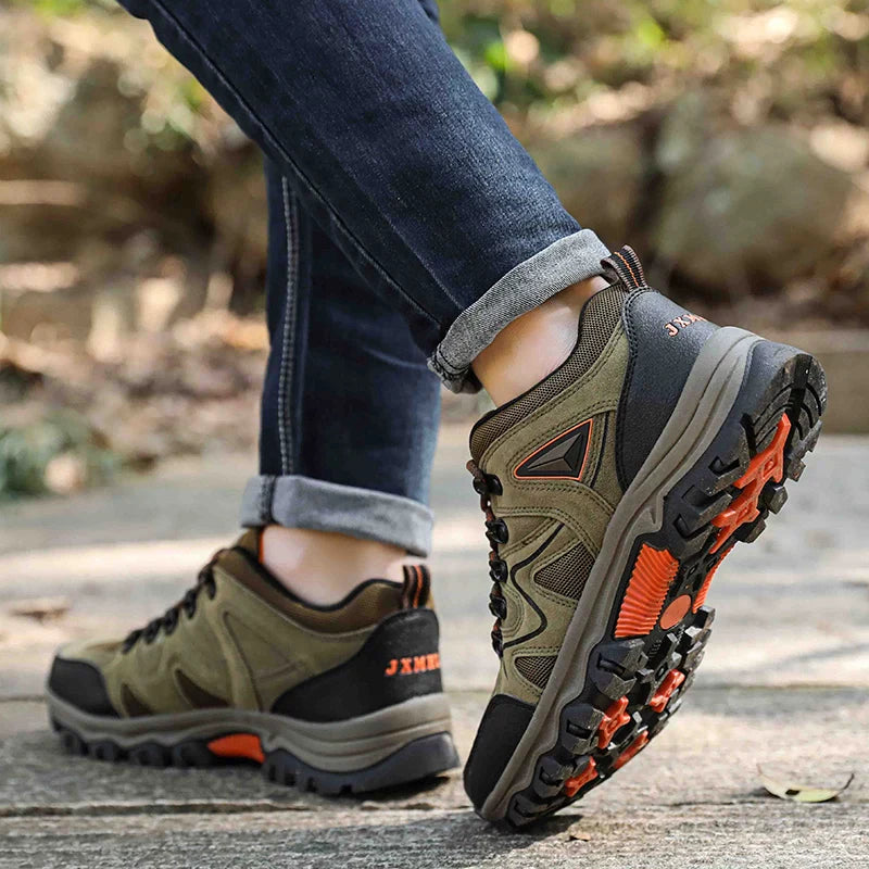 Men's Hiking Shoes All-terrain Outdoor Sports Shoes Breathable Wear-resistant Mesh Non-slip Hiking Shoes Outdoor Cycling Shoes