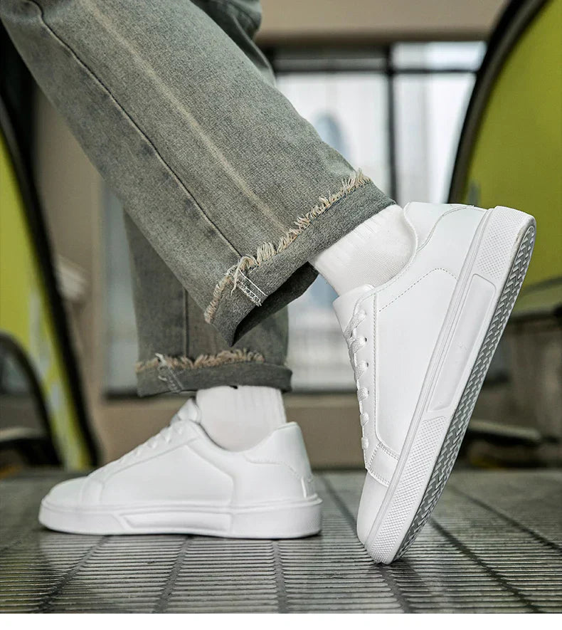 PU Leather Men Shoes Sneakers Trend Casual Shoes Leisure Male Sneakers Footwear Men Vulcanized Shoes Couple Shoes Women Shoes