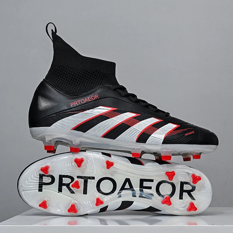 New Men Football Boots Non-Slip Comfortable Professional Boys Sneakers Soccer Shoes TF/FG Match Ankle Sports Shoes Unisex