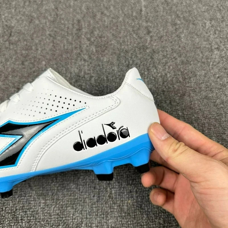 Professional Football Shoes For Men Black White Soccer Shoe Man Leather Turf Football Shoes Mens Outdoor Lawn Training Shoe