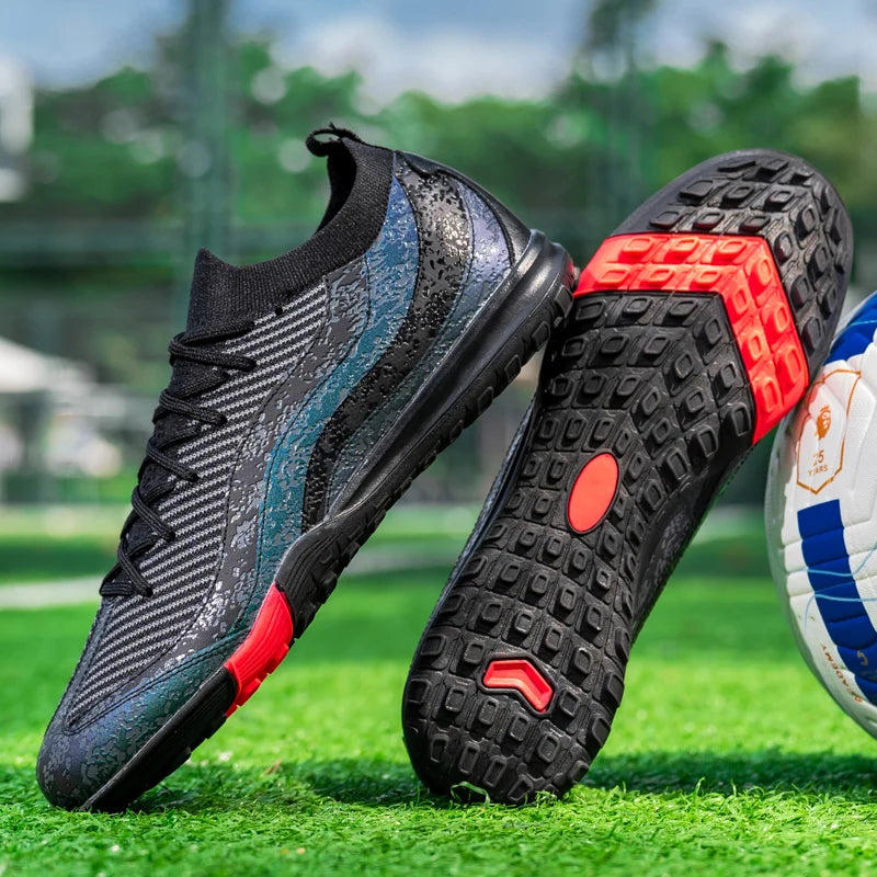 Men's Football Shoes Top Quality Soccer Field Cleats Fast Football Tennis Boots Electroplated Sole Soccer Society Sneakers New