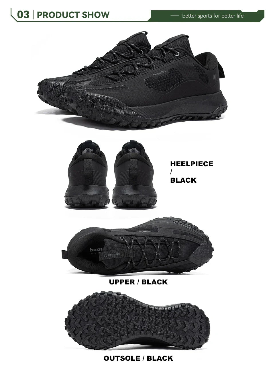 Men Hiking Shoes Outdoor Waterproof Camping Resistant Non Slip Sneakers Male Casual Lightweight Lace-Up Walking Shoes