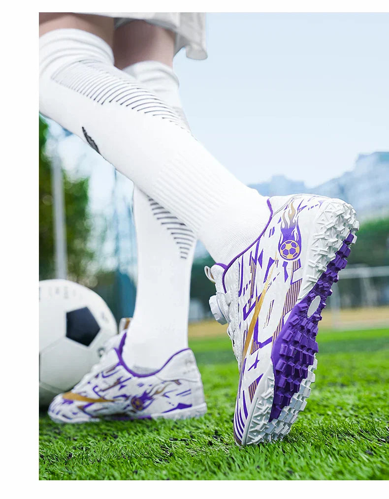 New Men Kids Soccer Shoes Football Boots Ultralight Match Grass Boys Professional Cleats Non-Slip Training Shoes Drop Shipping