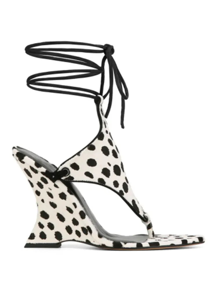 2026 Women's Summer New Coarse High Heels Pinch Toe Fashion Sandals Ankle Strap Sexy Fashion Party Thick Bottom Sandals