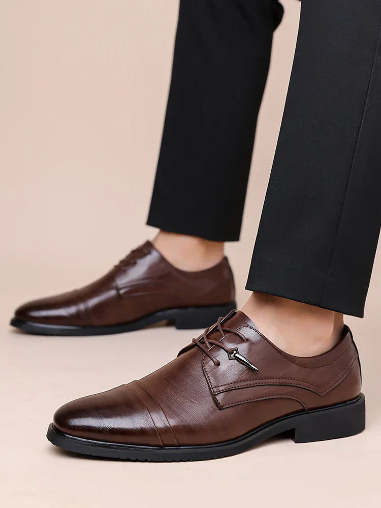 Fashion Business Dress Men Shoes Classic Leather Men's Formal Shoes Comfortable Slip On Dress Shoes Men Oxfords Size 47 48