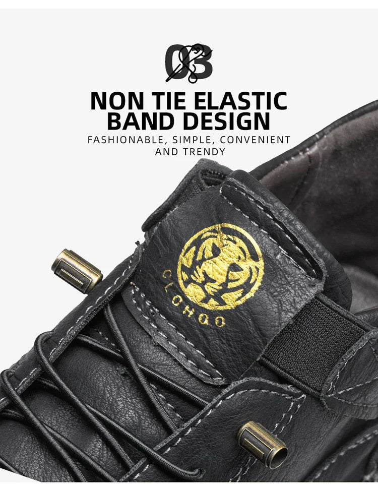 Handmade Men's High-Top Sport Casual Boots Breathable Outdoor Wear with Extended Size Options Classic Ankle Boots
