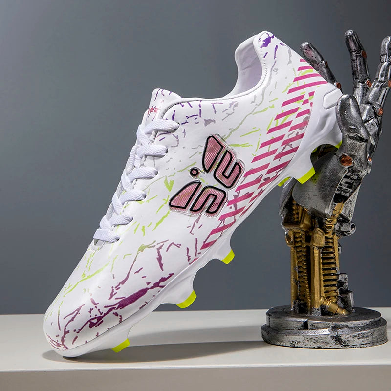 Trendy Turf Football Boots In Modern Design, Wear-resistant And Supportive. Professional Performance For Beginner