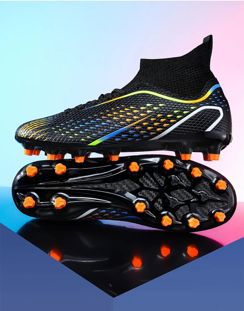 Soccer Shoes FG/TF Man Outdoor Training Football Boots Woman Sneakers Ultralight Non-Slip Sport Turf Soccer Cleats Large Size