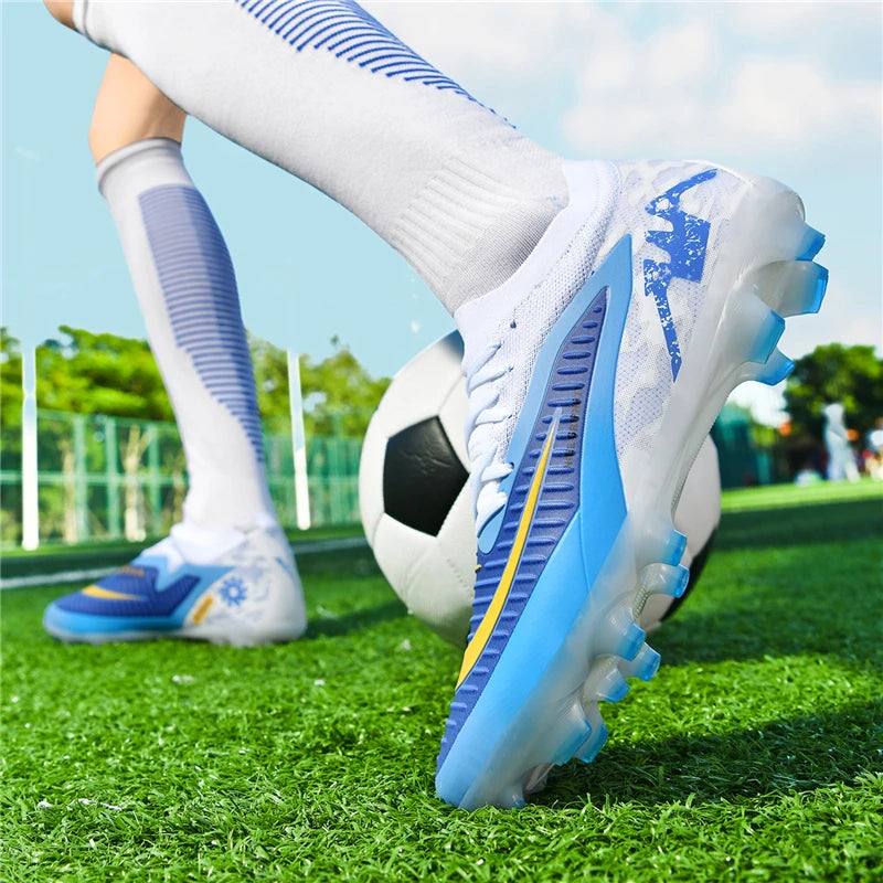 New Men's Soccer Shoes Low-Top Football Boots Outdoor Breathable Athletic Professional Soccer Cleats Spikes Youth Boys Unisex
