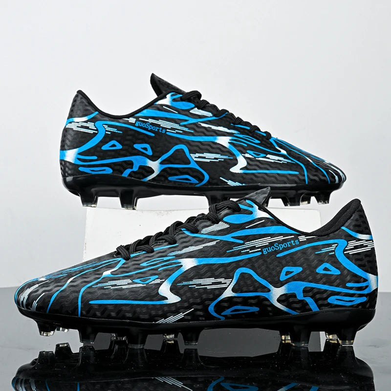 Breathable Summer Football Boots With Long And Turf Studs, Fine Craft And Stable Support, Great For Adolescent