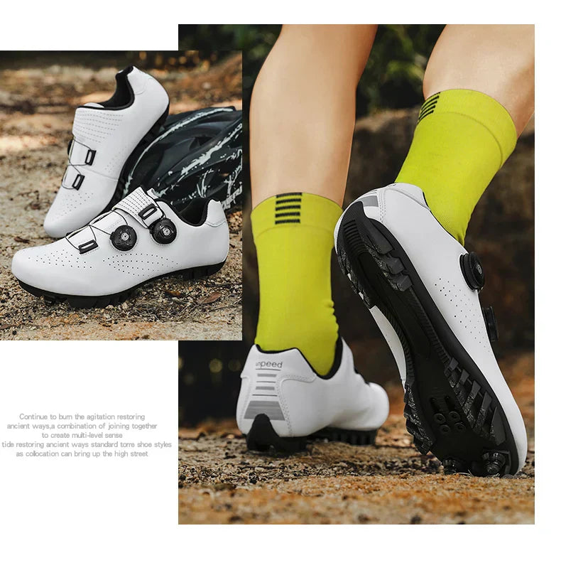 New Cycling Sports Shoes Men MTB Pedal Bicycle Shoes Women Lightweight Road Self-Locking SPD Racing Shoes Unisex Cycling Shoes