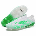 Men/Women Professional FG Soccer Cleats Lightweight Breathable Knit Laceless Football Boots Anti-slip Training Shoes
