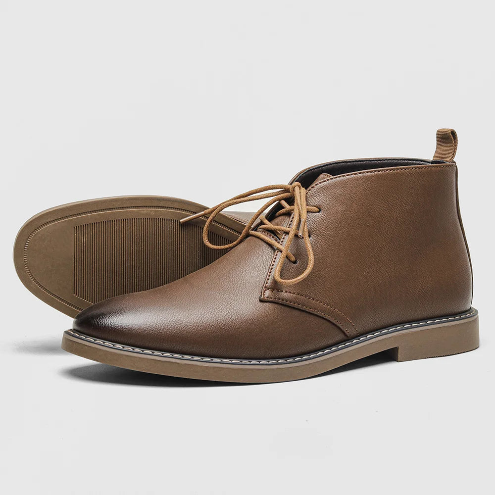 New Style Retro Men Ankle boots Brand Plus Desert Boots Comfortable Leather Boots For Men