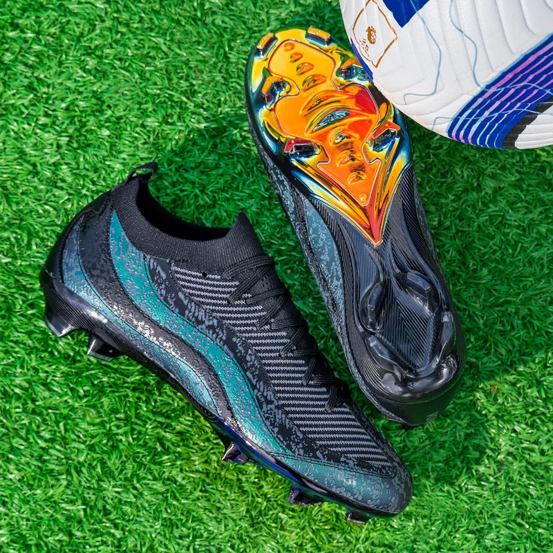 Men's Football Shoes High Quality Soccer Field Cleats Fast Football Tennis Boots Electroplated Sole Soccer Society Sneakers New