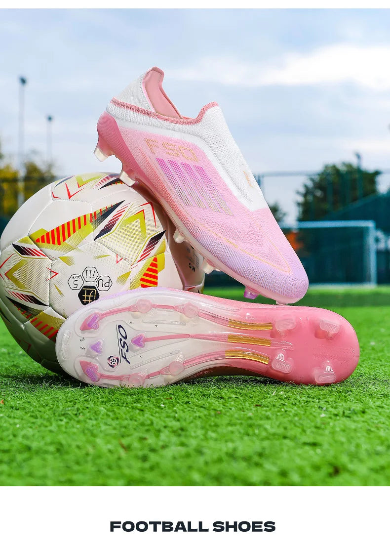 New Men's Soccer Shoes Sport Ultralight Football Boots Turf Comfortable Fg Grass Cleats Futsal Non Slip Outdoor Adult Non-Slip