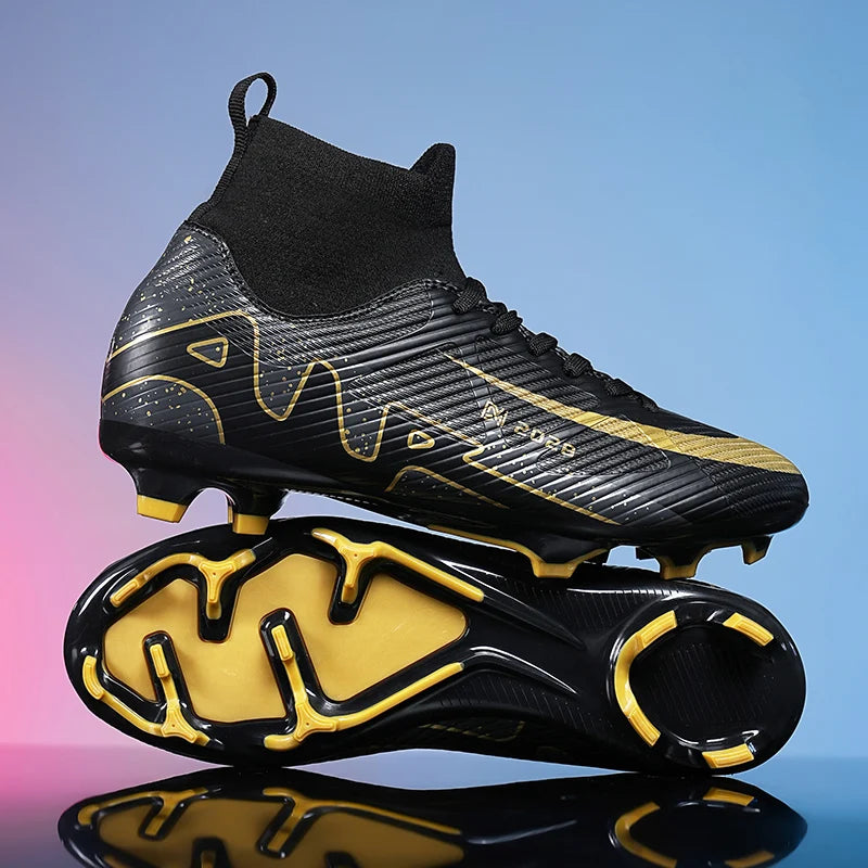 Fashion Pink Soccer Boots Men Professional Lightweight Sock Men's Football Shoe Outdoor Non-slip Original Football Boot Sneakers