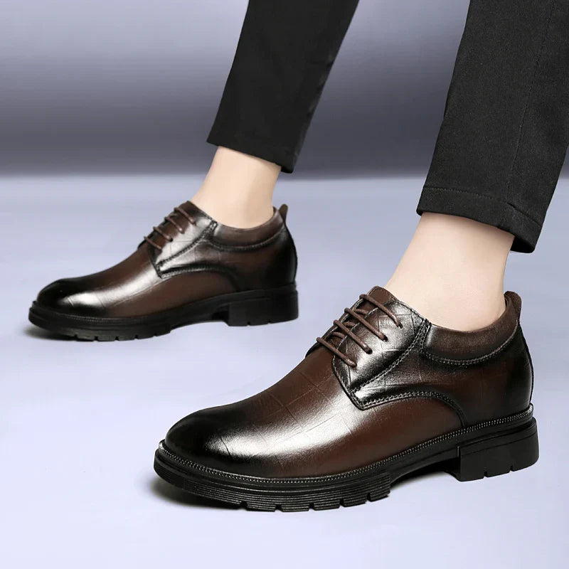 Genuine Leather Men's Oxford Shoes Lace Up Casual Shoes Comfortable Sneakers Outdoor Male Walking Shoes Formal Dress Footwear