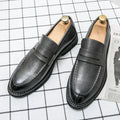 Premium Silver Business Shoes Men's Oxford Shoes Leather Brand Loafers Slip on High Quality Wedding Loafers Soft Sole Dress Shoe