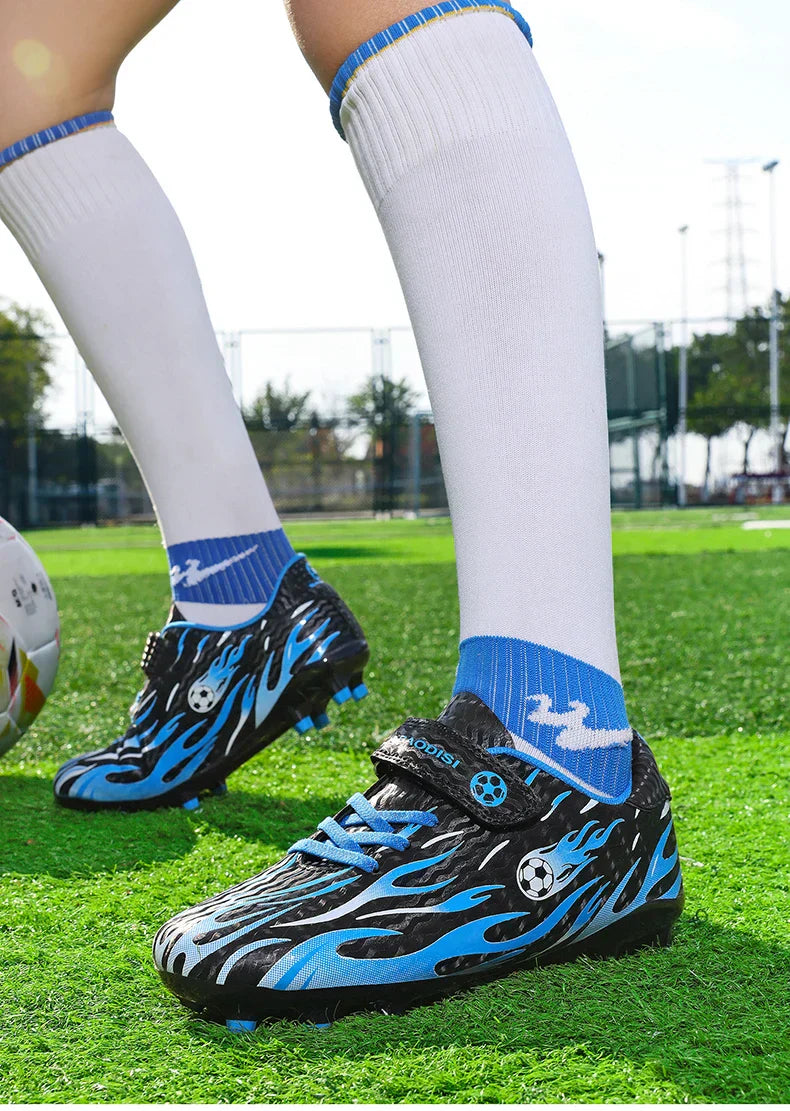 New Kids Professional Soccer Shoes Match Grass Ultralight Cleats Men Non-Slip Turf Football Boots Training Shoes Drop Shipping