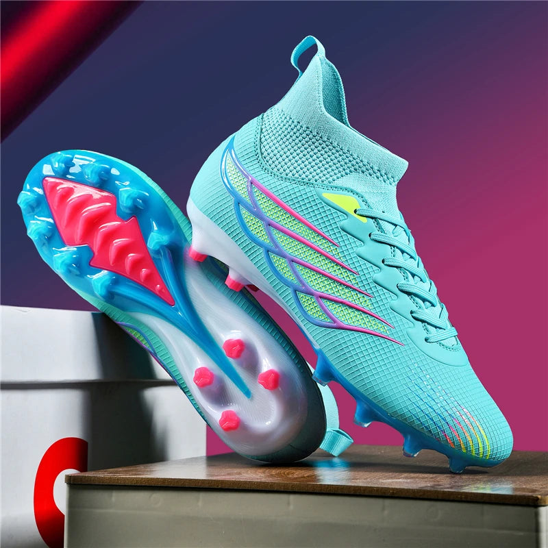 Men's Soccer Shoes Anti-slip TF/FG Football Boots Breathable Outdoor Grass Soccer Boot Low-Top Non-Slip Sports Soccer Sneakers