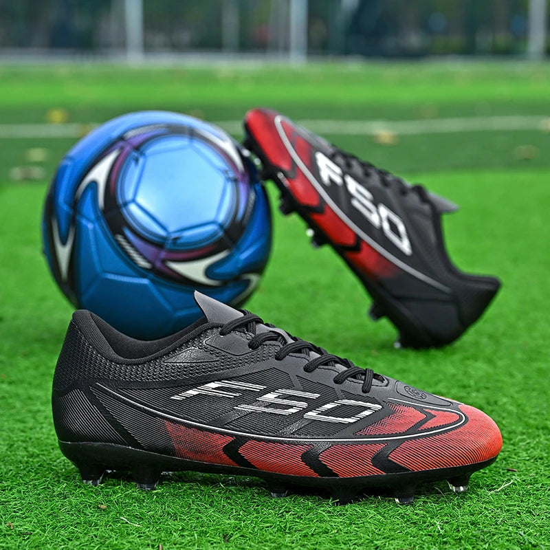 New Men Football Boots Sports Shoes Breathable Non-Slip High-quality Soccer Shoes Outdoor Match Futsal High Ankle Ultralight