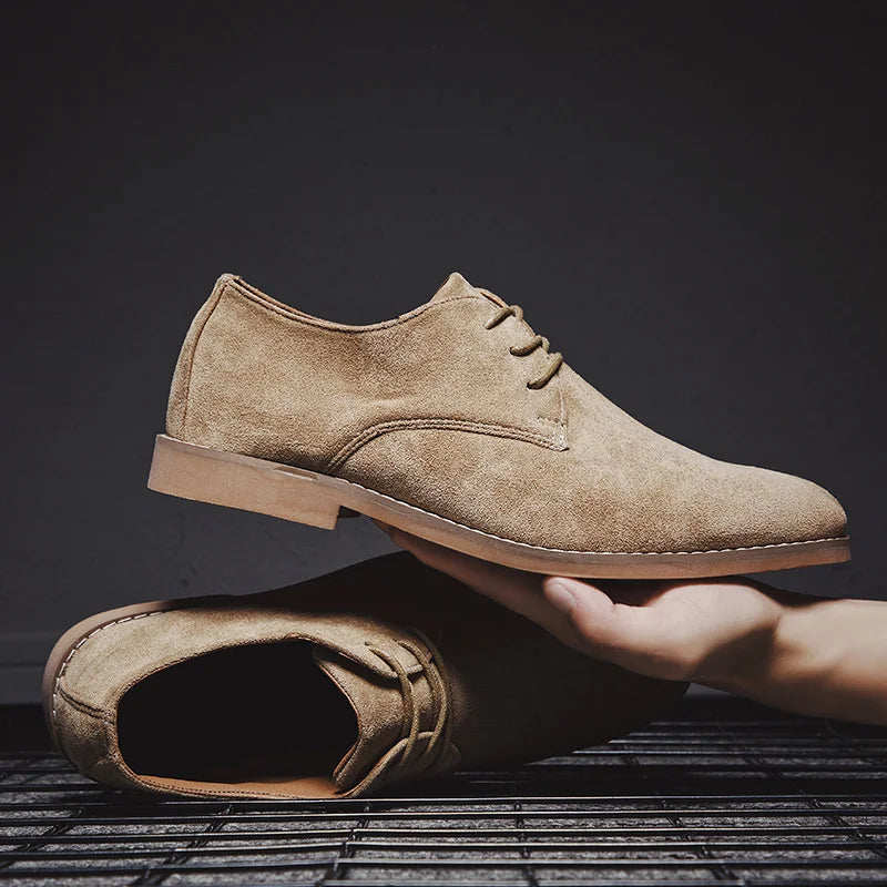 Men's Classic Oxford Shoes - Genuine Leather Formal Casual Dress Shoes British Style Comfortable Business Wear
