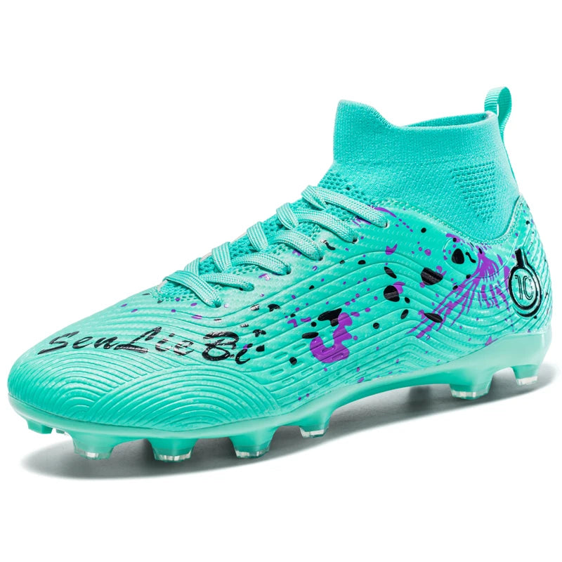 Men‘s Football Boots Outdoor FG Soccer Cleats Women Futsal Sneakers Comfortable Football Shoes Ultralight Soccer Spiked Shoes