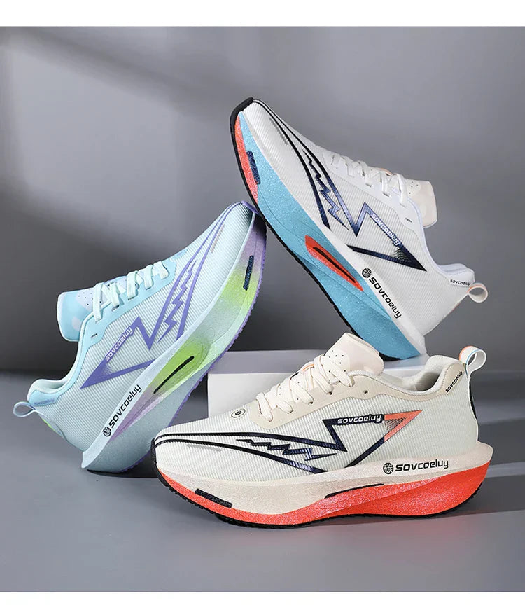 Running Shoes Carbon Board Speciality Marathon Men Sports Breathable Lightweight Women's Comfortable Athletic Nonskid Sneakers