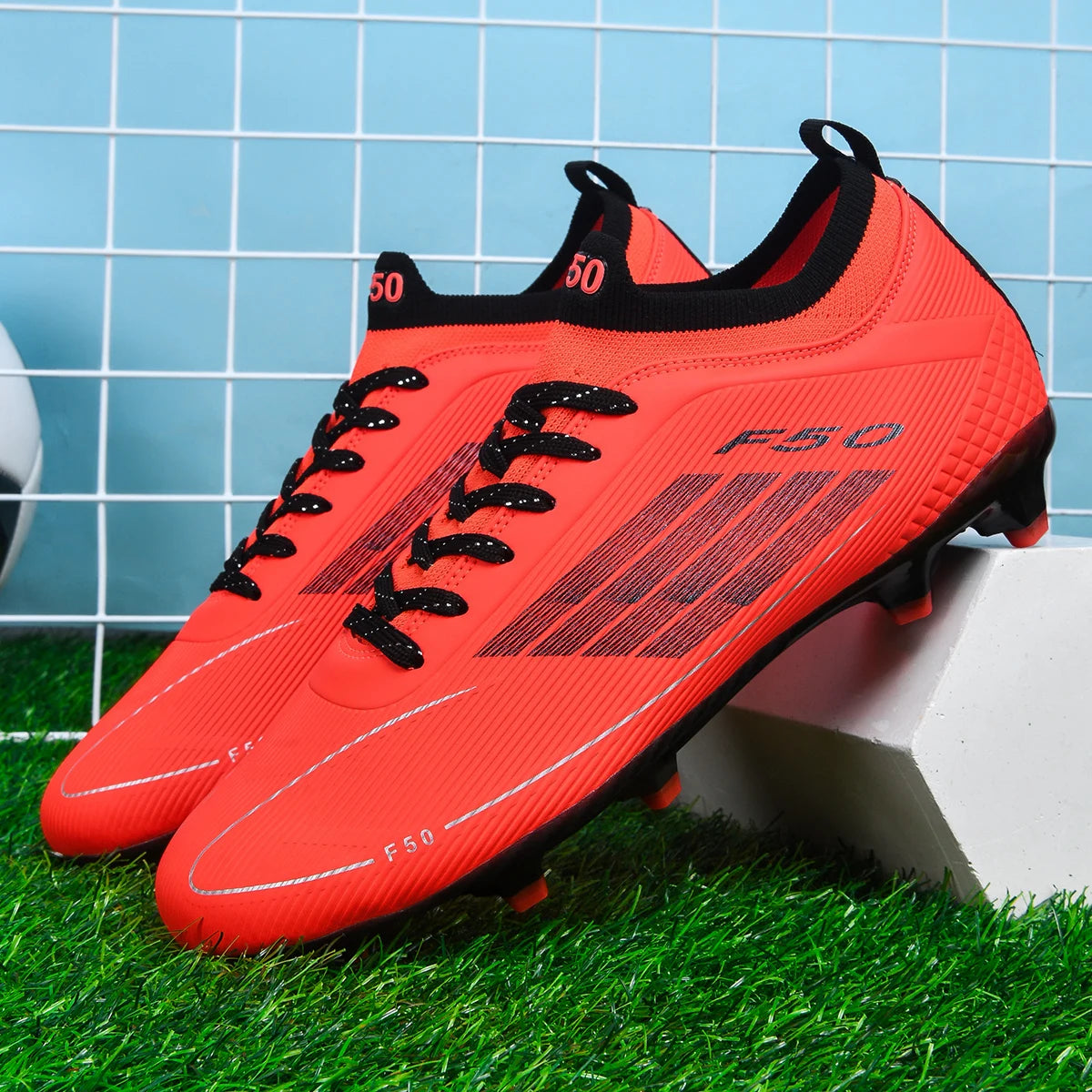 TF/FG Men Football Shoes Society Cleats Fast Soccer Shoes Non-Slip Grass Training Football Field Boots Sneaker Match Unisex