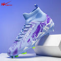 Double Star Football Shoes, FG Long Nails Anti Slip Grip for Training Competitions, Youth Adult Football Shoes