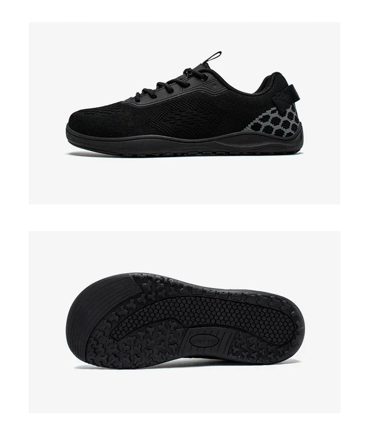 Knit Barefoot Shoes Unisex Zero Drop Wide Toe Sneaker Minimalist Breathable Causal Walking Shoes