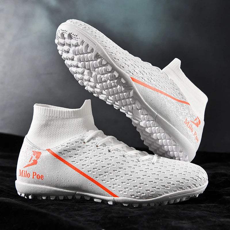 2026 New high-top Student Football Shoes with Long And Broken Pins for Training And Matches Professional  Youth Sports Shoes