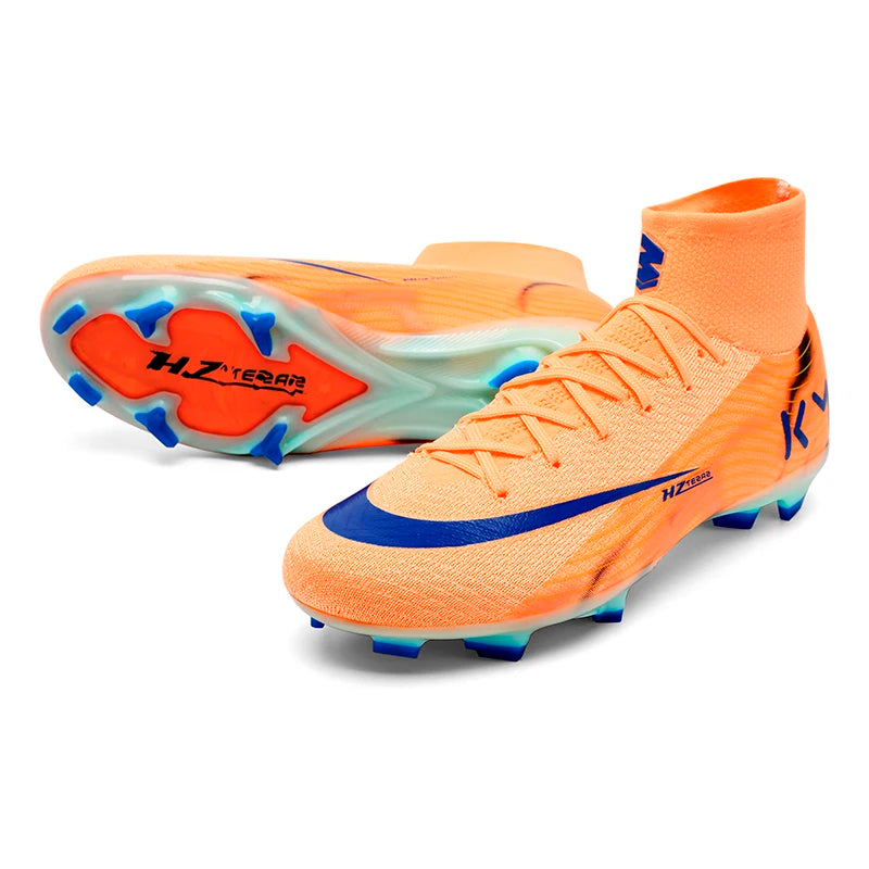 New High Quality Mens Soccer Shoes TF/FG Training Football Boots Sneakers Ultralight Non-Slip Turf Soccer Cleats Chuteira Campo