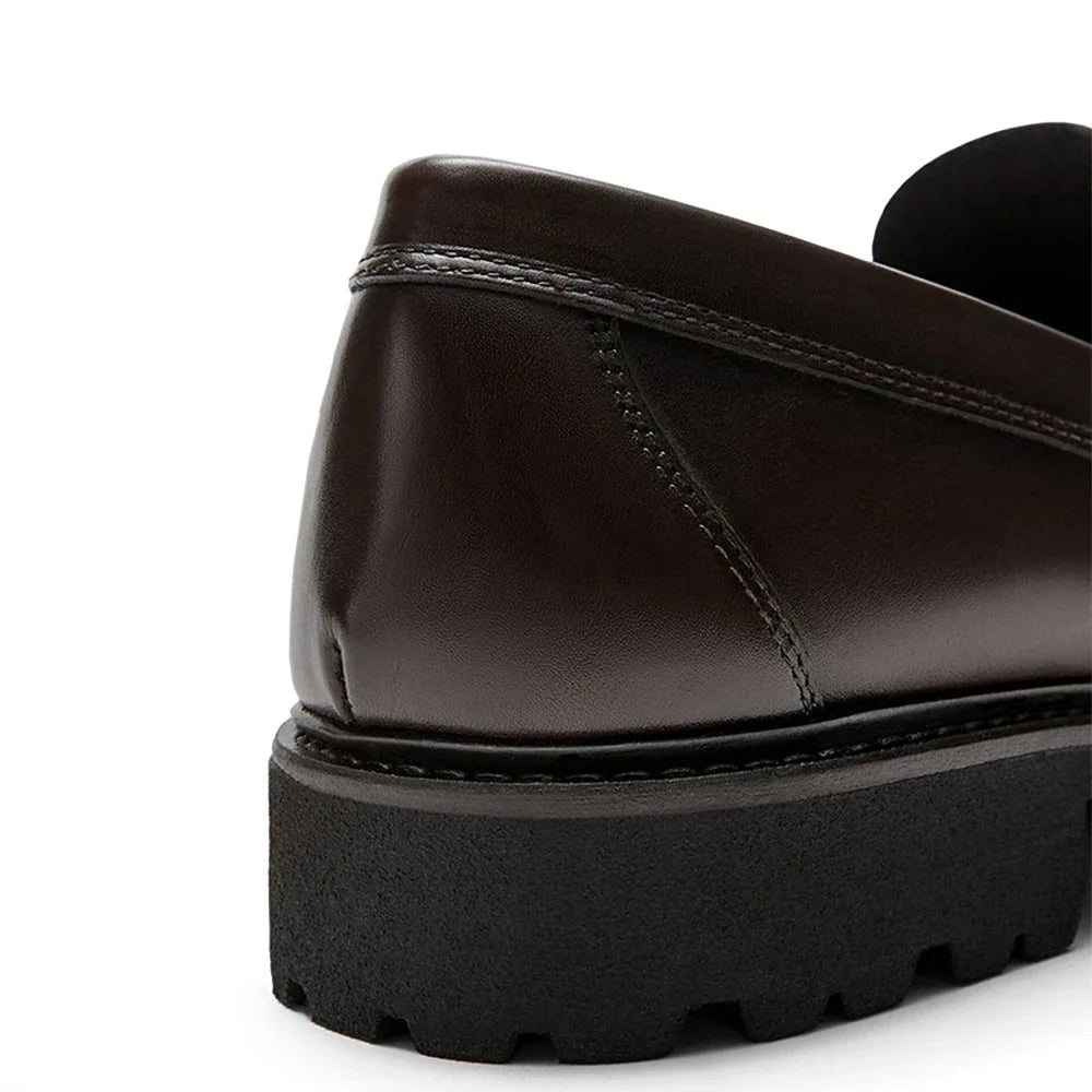 Handmade Men's Loafer Shoes High Quality Wear-Resistant Full Grain Leather Casual Shoes