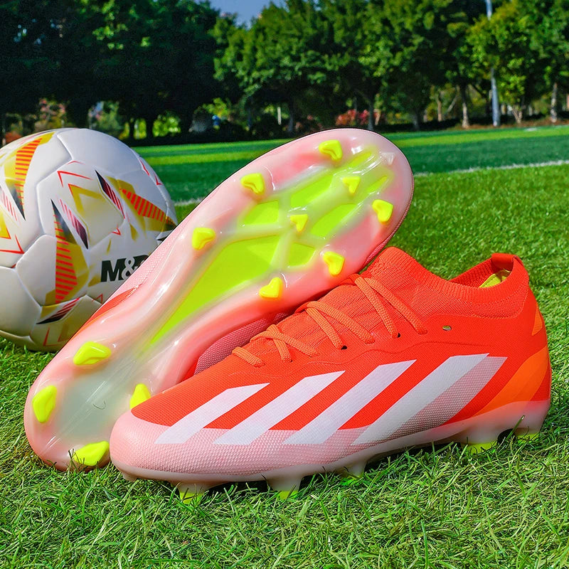 New Men Football Boots Non-Slip High-quality Soccer Shoes Grass Cleats High-top Futsal Sneakers Match Indoor Hot-selling Outdoor